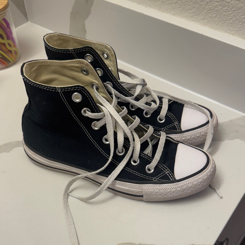 Converse Black and White High-Top Sneakers